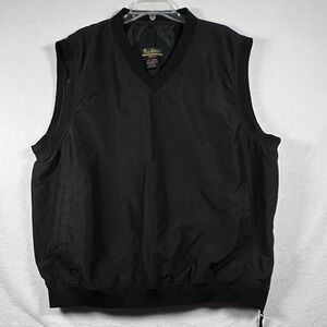 Tres Bien Golf Vest Mens‎ XL Black Sleeveless Golfing Lined